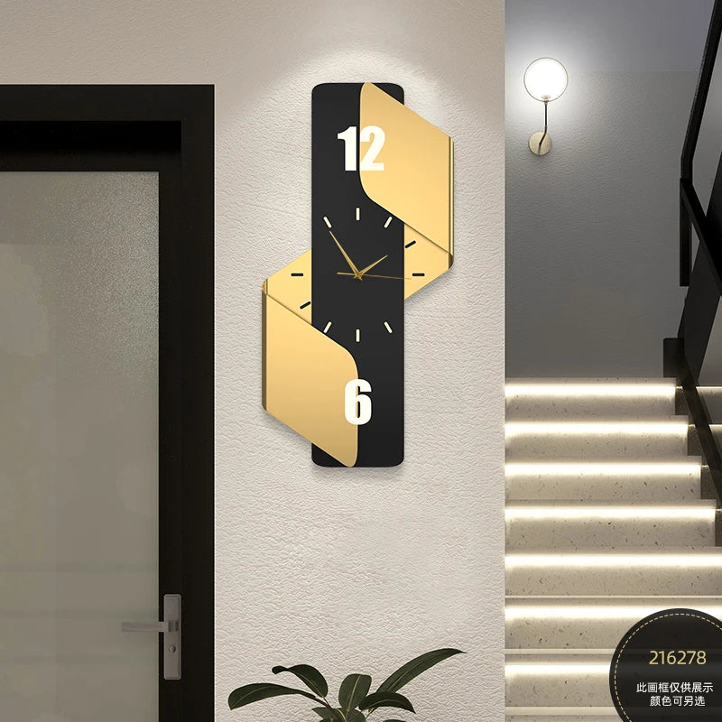 Luxury Digital Wall Clocks Living Room Art Mural Big Size Modern Wall Watch Minimalist Silent Horloge Murale Home Decoration